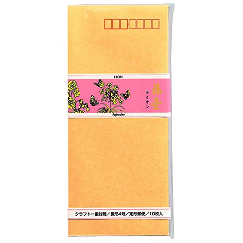 クラフト封筒 藤壺ライオン 長方4号(10枚入) マルアイ 4902850020114 紙製品１ 便箋・封筒 封筒 — オフィスジャパン