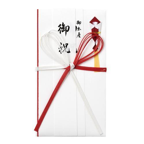 マルアイ コットン 祝金封 赤白5本花結び 短冊3枚 キ-CH106 マルアイ 4902850410007