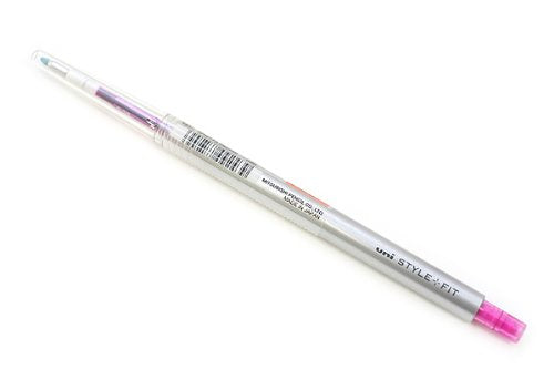 uni ゲルインクボールペンノック式 スタイルフィット 0.28 ピンク 三菱鉛筆 4902778092439