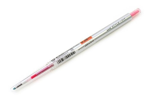 uni ゲルインクボールペンノック式 スタイルフィット 0.28 ローズピンク 三菱鉛筆 4902778092514