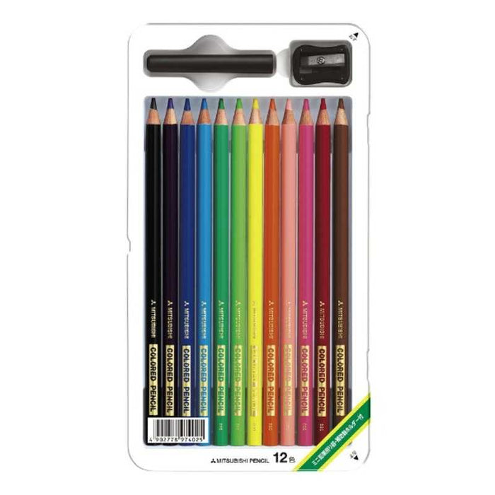 三菱鉛筆 色鉛筆 12色 K880 12CP 972489 名入れ不可[M便 1 4] - 筆記用具