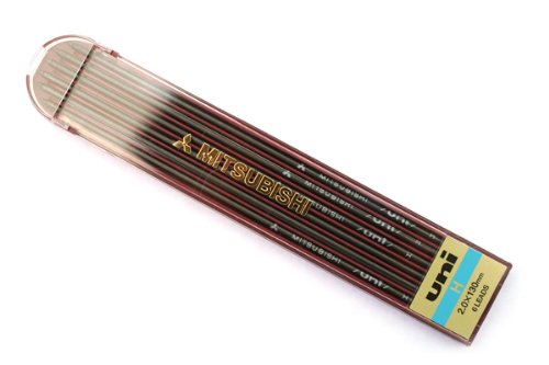 uni シャープペンシル 職人専科用 替芯 2.0 H 6本 三菱鉛筆 4902778364710