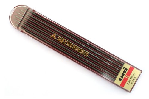 uni シャープペンシル 職人専科用 替芯 2.0 B 6本 三菱鉛筆 4902778364741