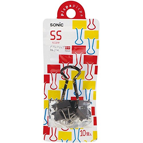 PA-214　ソニック ダブルクリップ小々  ソニック 4970116037251（5セット）