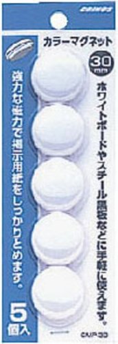 クリノス カラーマグネット・30φ・w・ り cmp-30-w 日本クリノス 4997962202268