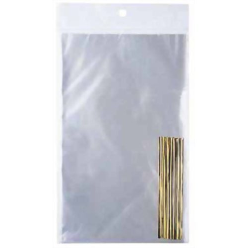 T-2257-M　包むファクトリー クリアBAG M タイ付き(20枚入+20本入) 包む 4512427225783（5セット）