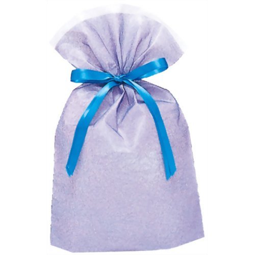 T-2274-M　包むファクトリー シンテックス巾着BAG マチ付 ブルー M 包む 4512427227480（5セット）