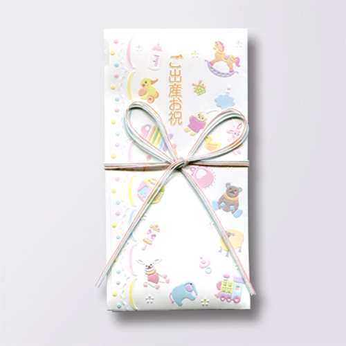クリエイトジー 出産祝い金封水引 CGK380 白・オモチャ クリエイトジー 4948299505690（6セット）