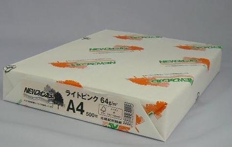 newファインカラー a4 ライトピンク   北越コーポレーション 4535449322216