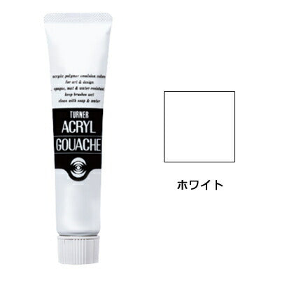 ターナー アクリルガッシュ 普通色 1A ホワイト AG011001(11ml) ターナー色彩 4993453140019（6セット）