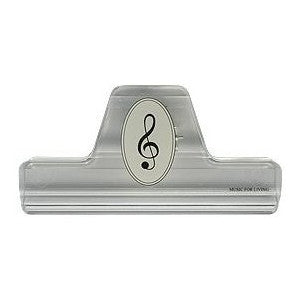 ミュージックブッククリップクリア/ト音記号 MUSIC FOR LIVING ステーショナリー クリップ ナカノ 4534203121553