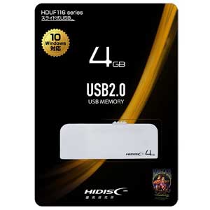 磁気研究所 USB 2.0 フラッシュドライブ HDUF116S4G2 4GB 磁気研究所 4984279650011