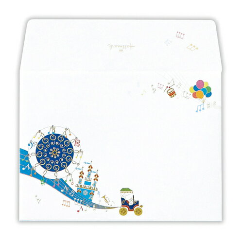 日本ホールマーク　ひとこと封筒ミュージカルハ 818555 4961099818555（6セット）