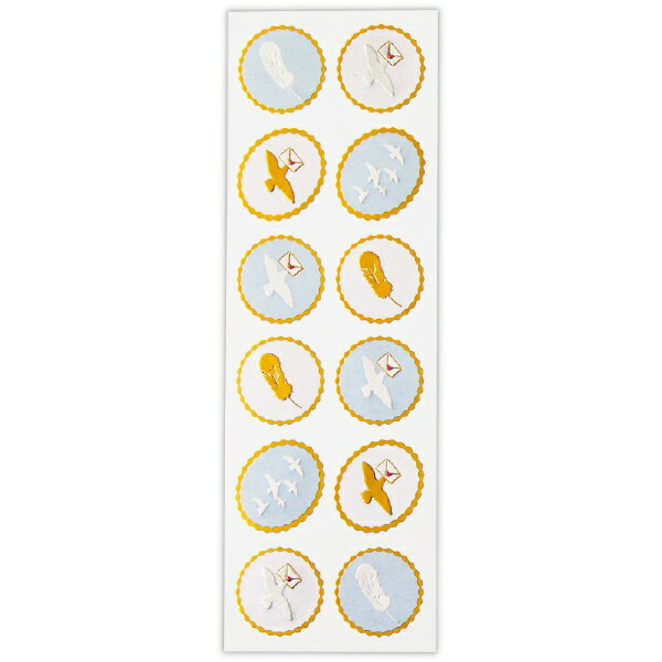 日本ホールマーク　シール鳥と青い空２ 818142 4961099818142（6セット）