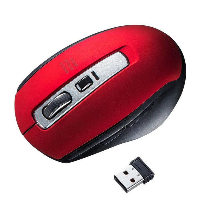 サンワサプライ　ワイヤレスブルーＬＥＤマウスMA-WBL161R 4969887696798