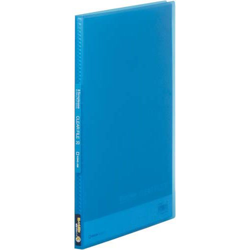 キングジム クリアーファイル シンプリーズクリアーファイル（透明）20P 青 A4縦型 186TSPアオ