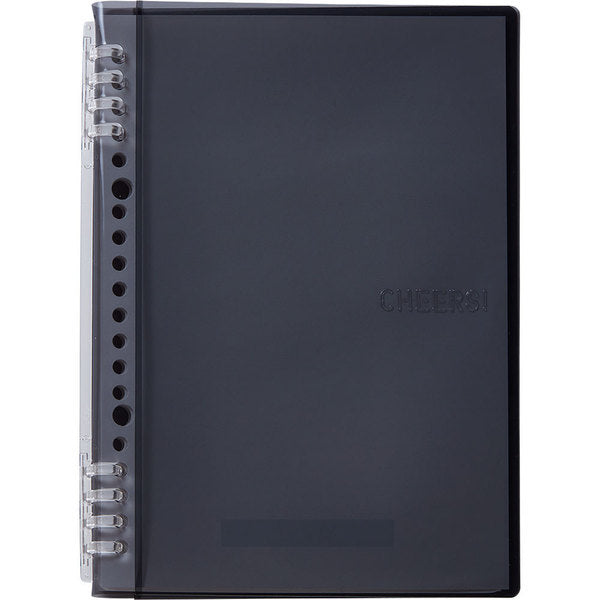 キングジム-king-jim-ch9854tクレ-cheers-チアーズ-リングノート-グレー-a5タテ型-5セットTAGSTATIONERY タグステーショナリー オフィスジャパン OFFICEJAPAN 