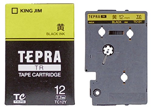 キングジム テープカートリッジ テプラTR 12mm TC12Y 黄