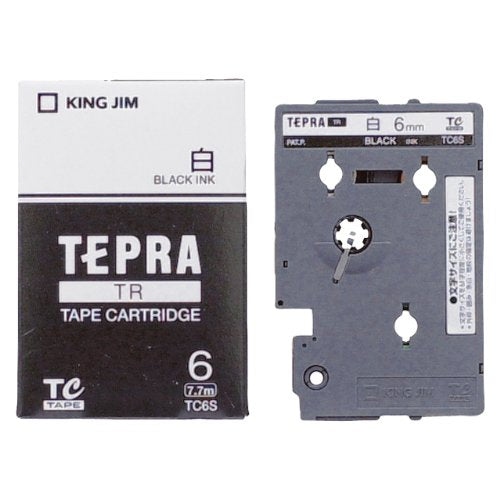 キングジム テープカートリッジ テプラTR 6mm TC6S 白