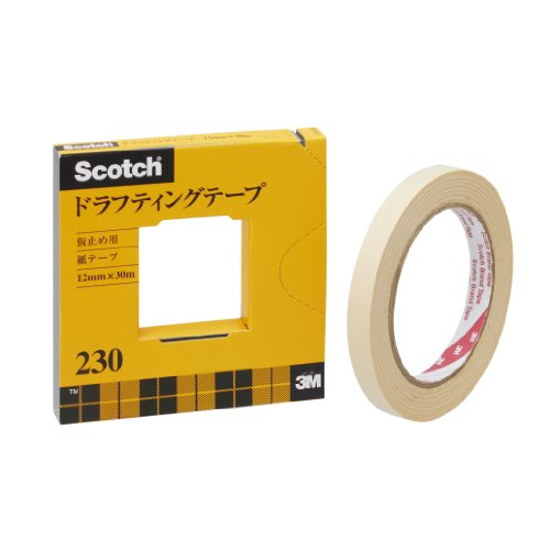 3M スコッチ ドラフティングテープ 12mm×30m カッター付 紙箱入り 230-3-12