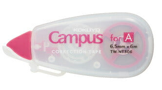 KOKUYO コクヨ キャンパスノートの色と幅にフィットする修正テープ ピンク A罫用 幅6.5mm 長さ6m TW-NT306