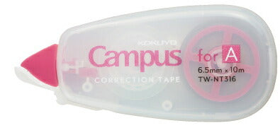 KOKUYO コクヨ キャンパスノートの色と幅にフィットする修正テープ ピンク A罫用 幅6.5mm 長さ10m TW-NT316