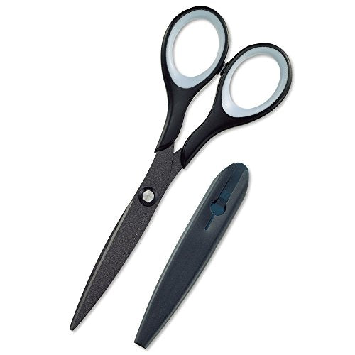 プラス はさみ フィットカットスリムスタイル フッ素 SC-160SF ブラック34-156