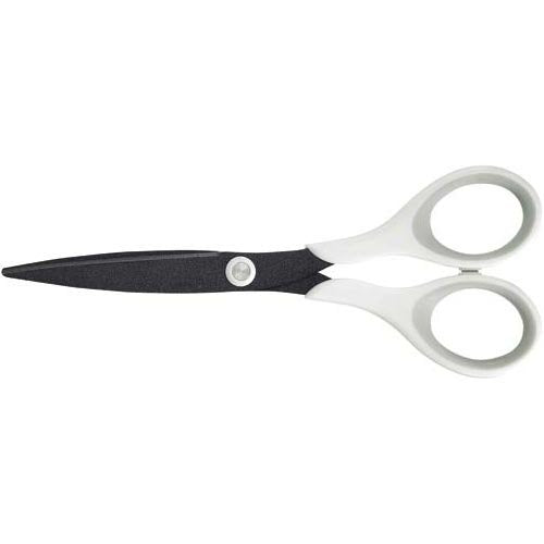 プラス はさみ フィットカットスリムスタイル フッ素 SC-160SF ホワイト/グレー34-159
