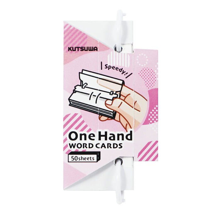 Kutsuwa_One-hand word card large (pink) SC233PK /4901478183218 (5 sets)