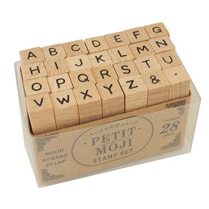 こどものかお KODOMO NO KAO 1228-018 [プチ文字スタンプセット 小 アルファベット大文字2]