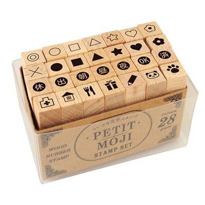 こどものかお KODOMO NO KAO 1228-021 [プチ文字スタンプセット 小 絵柄・マーク2]