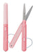 Reimei Fujii Easy-to-cut pen-shaped scissors "Pen Cut" Rounded smart design x cute bicolor SH721P Pink