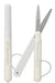 Reimei Fujii Leicht zu schneidende stiftförmige Schere „Pen Cut“ Abgerundetes, elegantes Design x süßes Bicolor SH721W Weiß