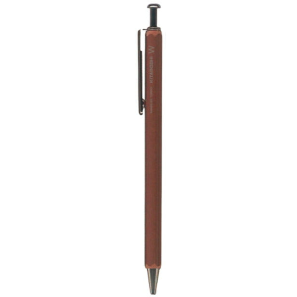 Hokusei Pencil KITA-BOSHI PENCIL W-600N [Pencil Shop Ballpoint Pen W Wood Grain]
