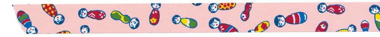 Kurashiki Design Yonagado Masking Tape Kokeshi-chan 1 Volume Pack (Rose)