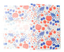 Kurashiki Design Dot and Line Design Works Couverture papier ciré (pomme et poire)