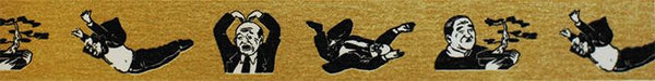 ゆうパケット発送-送料350円-可-倉敷意匠-おじさん-マスキングテープ-1巻パック金TAGSTATIONERY タグステーショナリー オフィスジャパン OFFICEJAPAN 