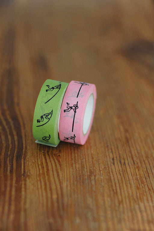 ゆうパケット発送-送料350円-可-倉敷意匠-棒高跳び-マスキングテープ-2色セットTAGSTATIONERY タグステーショナリー オフィスジャパン OFFICEJAPAN 