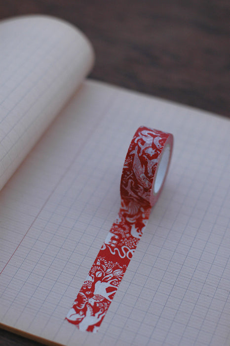 ゆうパケット発送-送料350円-可-倉敷意匠-なかま-マスキングテープ-1巻パックオレンジTAGSTATIONERY タグステーショナリー オフィスジャパン OFFICEJAPAN 