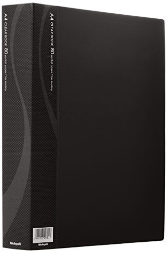 Nakabayashi Clear Book / สีพื้นฐาน A4 Size 80p / Black CB1035D -N