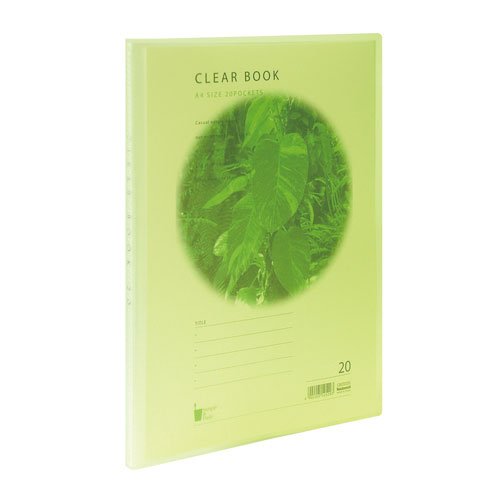 Nakabayashi Clear Book / Wasserfarbe A4 Größe 20p / Grün CBE3032G