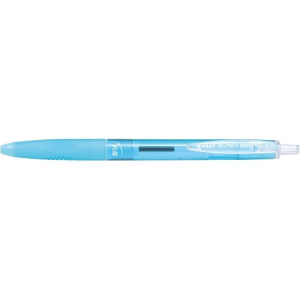 Juruterbang juruterbang BSGK-10FK-CSL [Super Grip G Spesifikasi Antibakteria Ballpoint berasaskan Minyak Pen 0.7mm Fine Black Ink Blue Clear] (10 set)