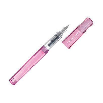 KAKUNO カクノ　ファミリーシリーズ 透明軸　カクノガールピンク　FKA-1SR-KGPM ペン先M（中字）　 PILOT パイロット