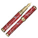 Caneta-tinteiro Arita Ware 400º aniversário Venetian Red Ranka (fabricado por Koransha) Ponta de ouro média (M) 10-2203-400 Caneta-tinteiro Sailor