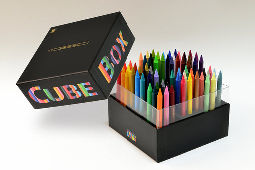 [限定生産品] クーピーペンシルキューブボックス７２色セット ブラック FY72BOX-BK サクラクレパス